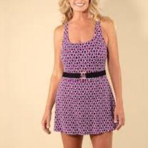 🎯60% OFF! Lands End Geo Print Swim One Piece Dress